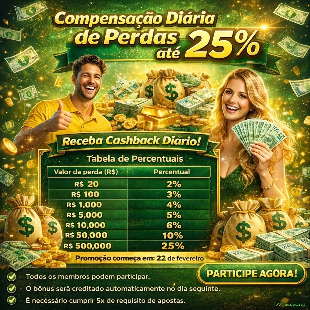 Imagem promocional do programa VIP da 777especial